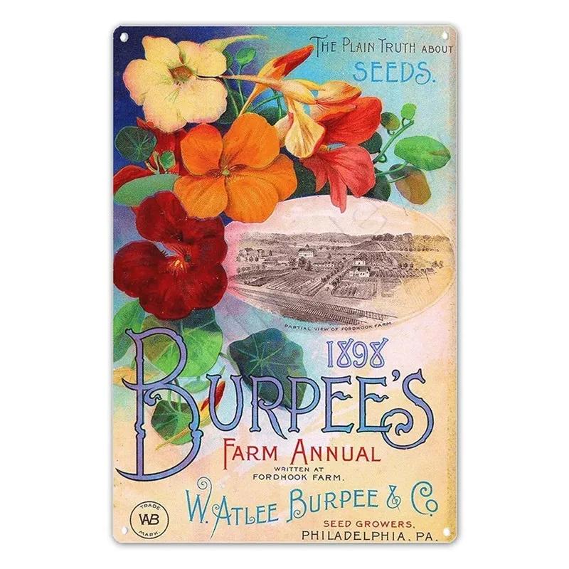 Gardening Vintage Metal Tin Sign  Wall Decor Because Murder Is Wrong Funny Plants Retro Sign for Farmhouse Home Room Decoration