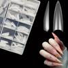 600Pcs Extra Long Coffin Nail Tip Tapered Acrylic Half Cover Nail Tip Fake Matte Nail Tip Soft Gel Pre-Formed Nail Extension Pus