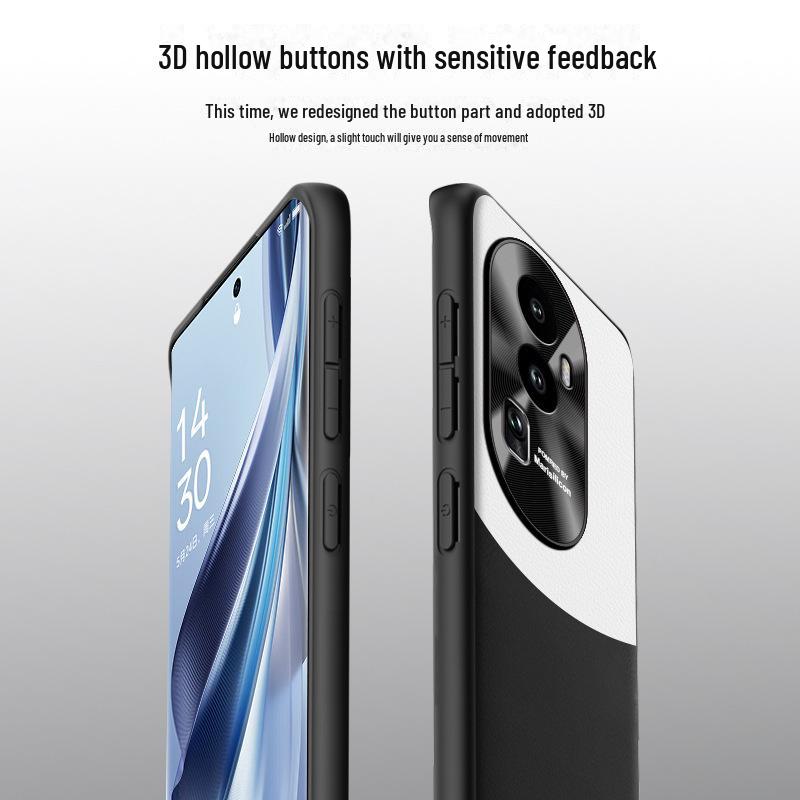 Pouzdro na mobilní telefon Reno 10 Pro - Ochranný kryt z tekuté kůže proti pádu, K dispozici doprava po kuse.