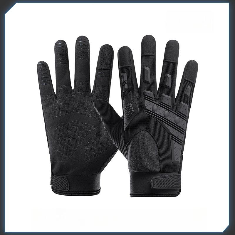 Non-slip and Wear-resistant Gloves Men's Long Fingers Breathable Riding Thin Touch Screen Summer Outdoor Protection Training