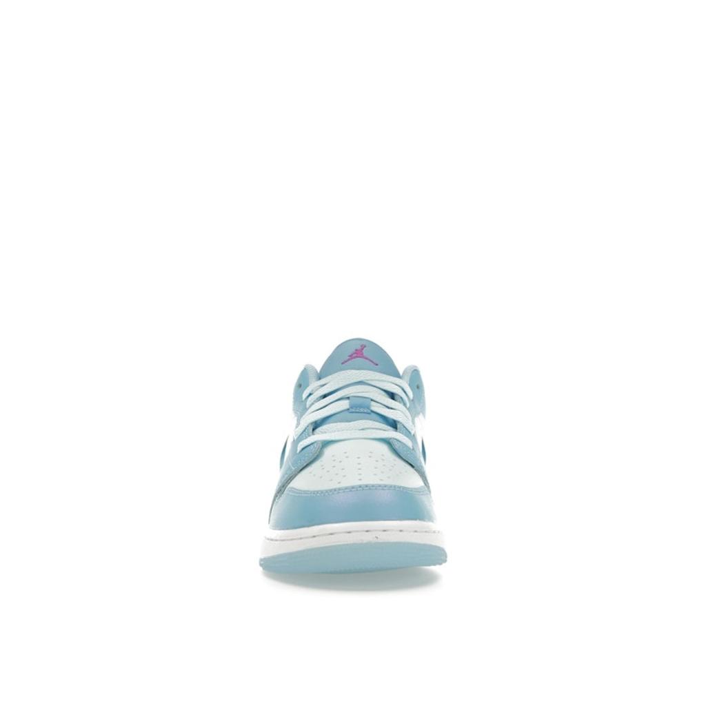 Air Jordan 1 Low SE GS Aquarius Blue Kids Sneakers Glacier-Blue Hyper-Violet FN7366-400