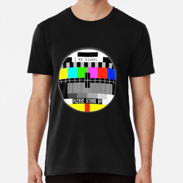 No signal Old TV  Screen Funny T-shirts - pl S to 5XL Made in the AU/USA T-Shirt