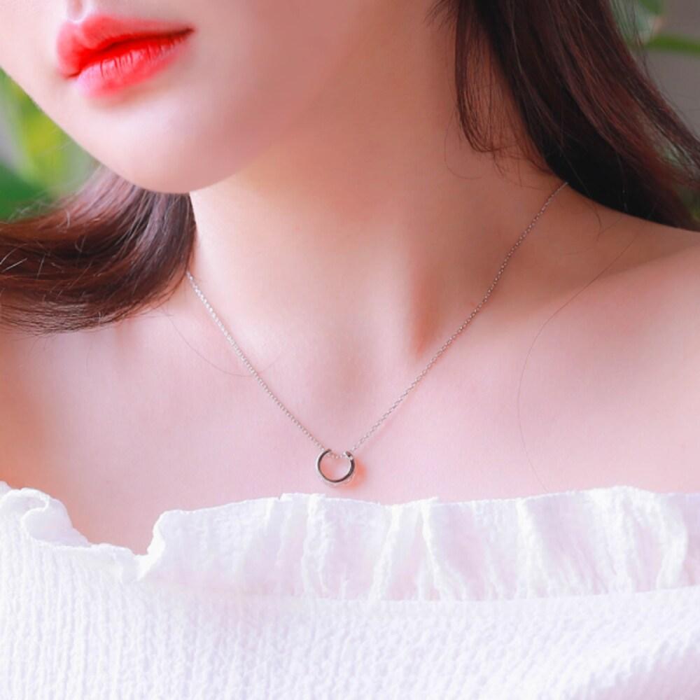 [Handmade] [Shine] Bruno 925 Silver Necklace Rose Gold
