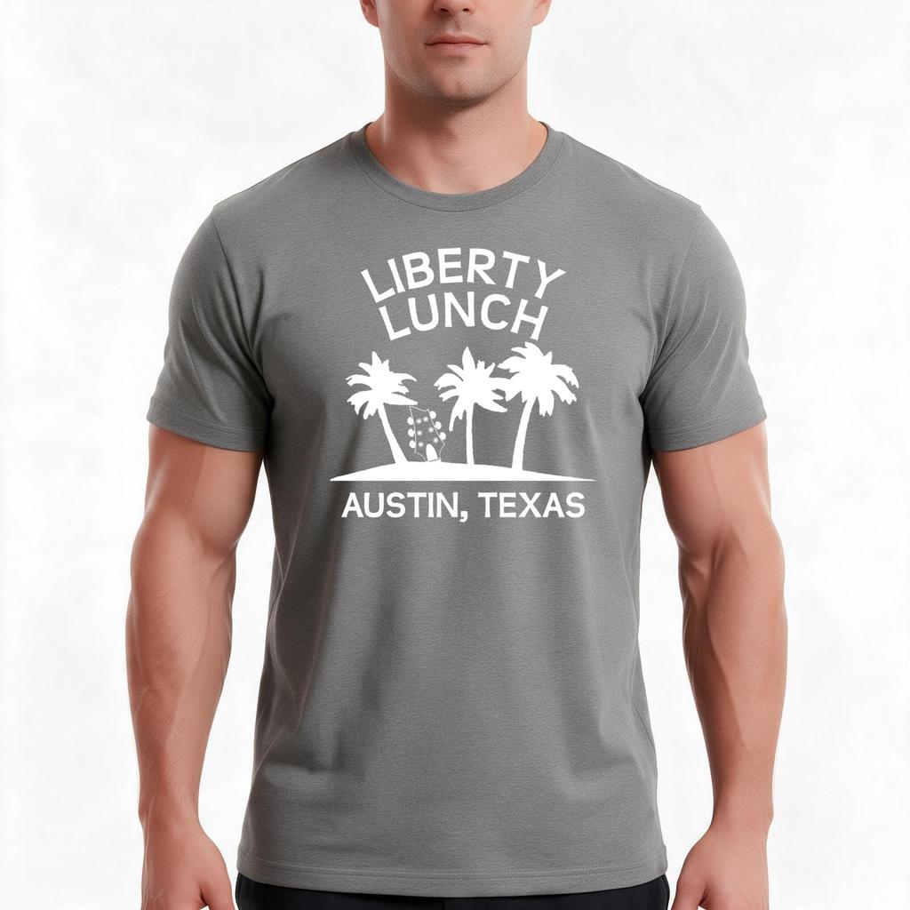 Liberty Lunch Austin Texas Tshirt Summer Casual Cotton Tee Oversized Streetwear Tops Vintage Graphic Print 100 Cotton