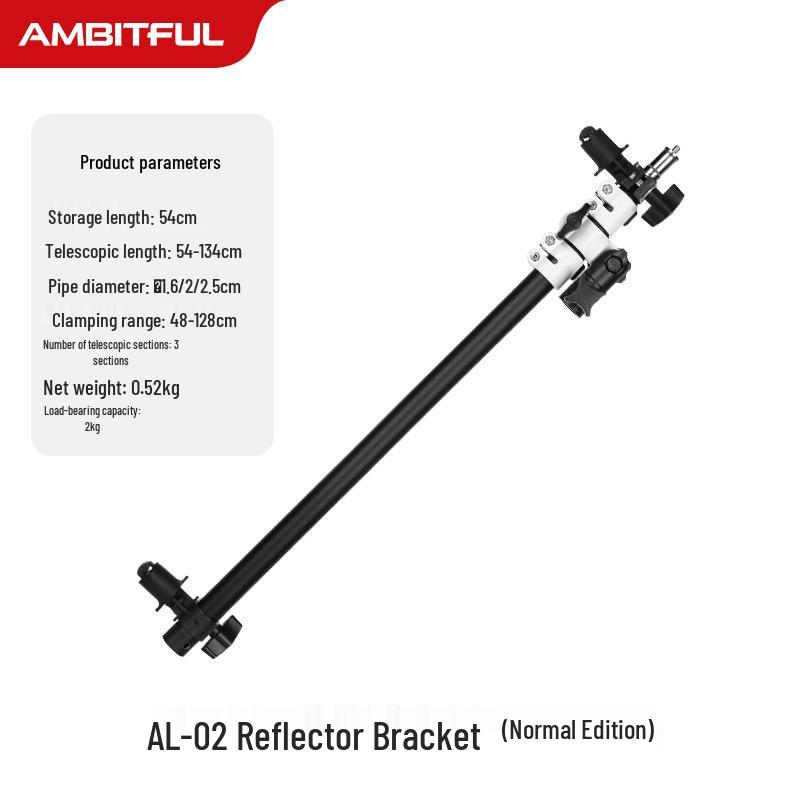 8 Zhi Jie AL-02Pro Photography Reflector Stand with Crossbar Arm and Sunshade Fixing Bracket