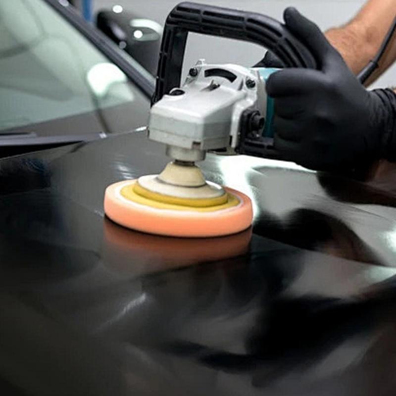 Sanding Pad Flocking Sandpaper Disc With Universal Adhesive Backing Pad For Stone Grinding And Polishing Tasks