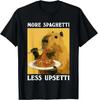 More Spaghetti Less Upsetti Capybara Eating Pasta T-Shirt Unisex T-Shirt