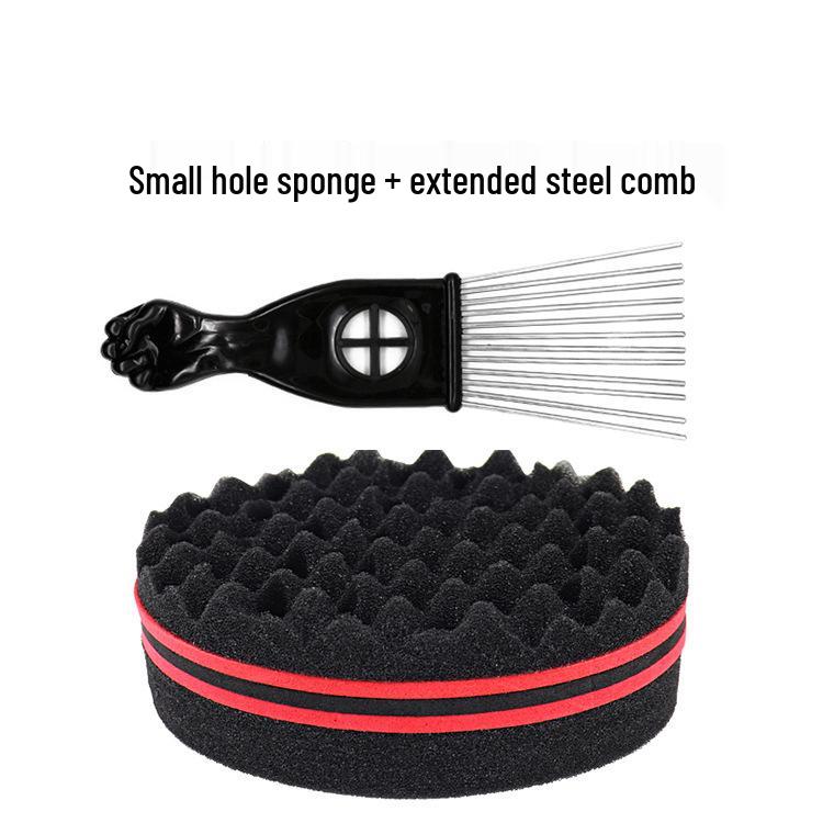 Black Hot Hair Sponge Comb Set for Styling and Care