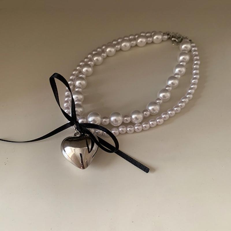 Pendant Necklace Trendy Neck Jewelry Double Layer Necklace for Any Occasions