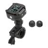 Motorcycle Tire Pressure Monitor System with 2 Sensor USB Charging LCD Screen IP67 Waterproof TPMS for Safety Driving