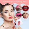 Stainless Steel Makeup Palette, Metal Mixing Tray with Foundation Brush, Spatula and Powder Puff Professional Reusable Beauty Tools for Facial