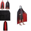 Gothic Vampire Cloak With Hood Adult/kids Cosplay Costume For Halloween