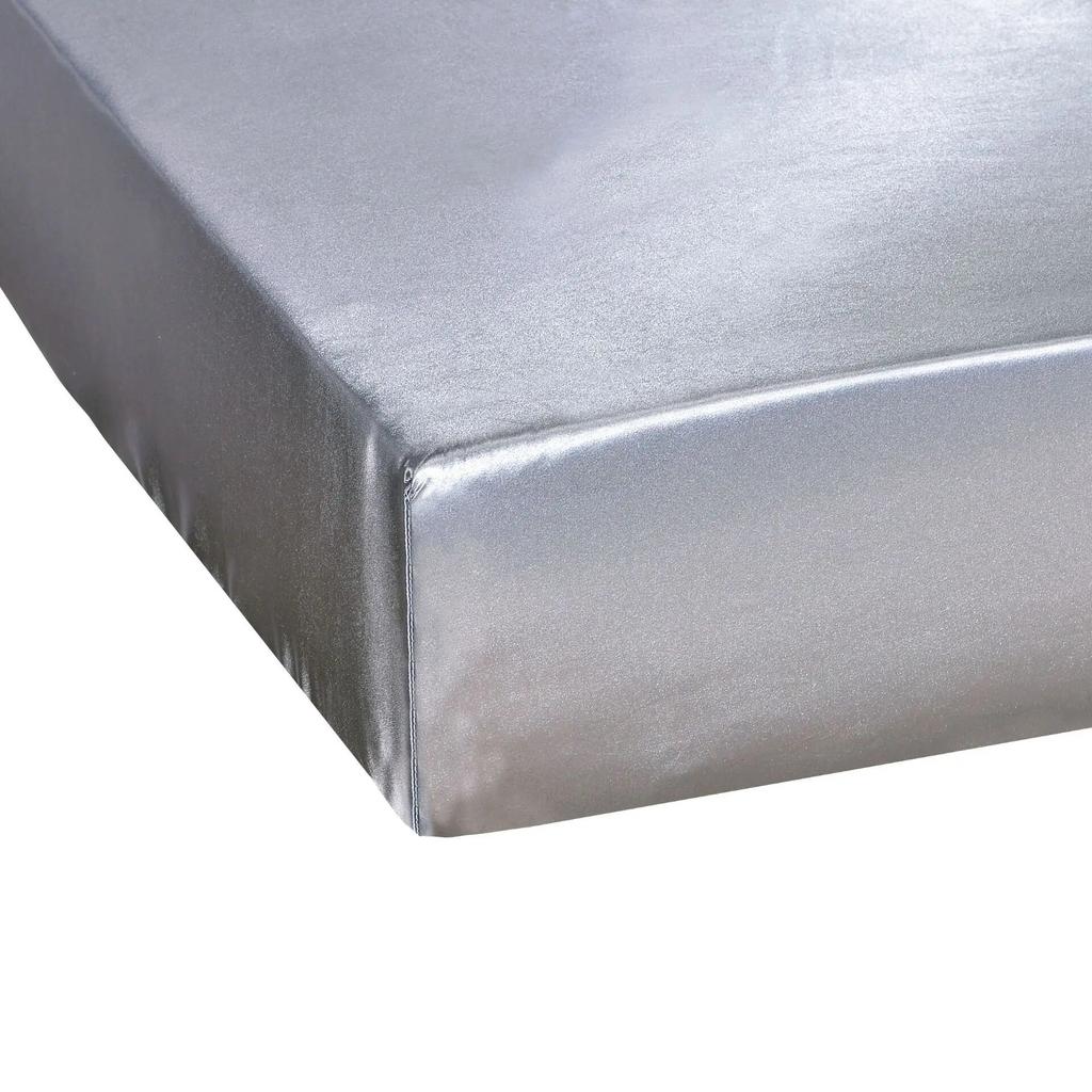 Satin-Spannbettlaken, Queen-Size-Matratzenbezug mit tiefen Taschen, atmungsaktiv, weich, bequem, Bettlaken, ohne Kissenbezug, 90 160 x 200