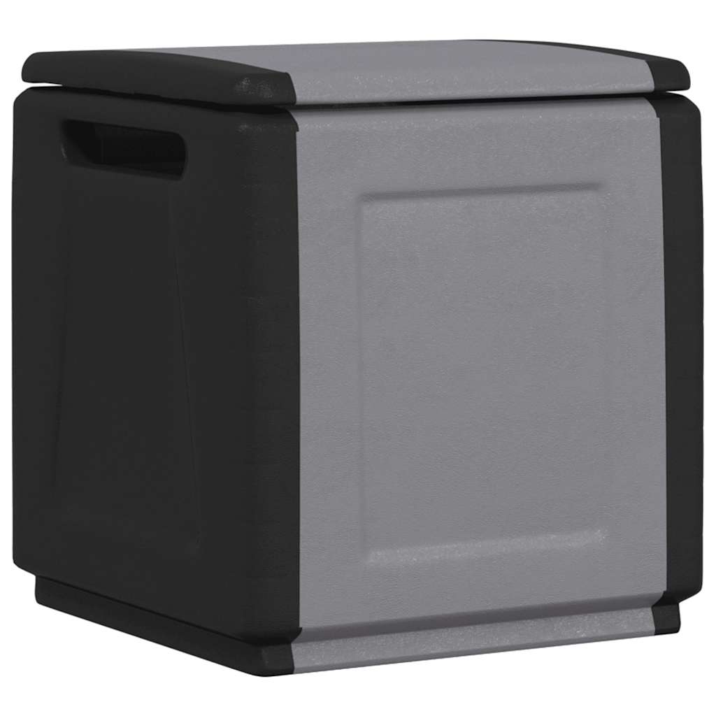 Vidaxl Garden Box, 54X53X57 Cm, 130 L, Dark Gray-Black