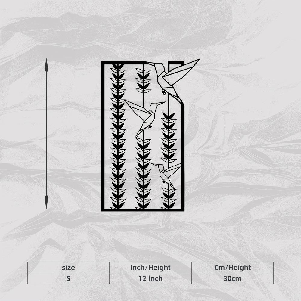 

Hummingbird Leaf Metal Wall Art, Rustproof Nature Decor for Home, Mother Day Anniversary Gift, 1pc S/30cm/12inch