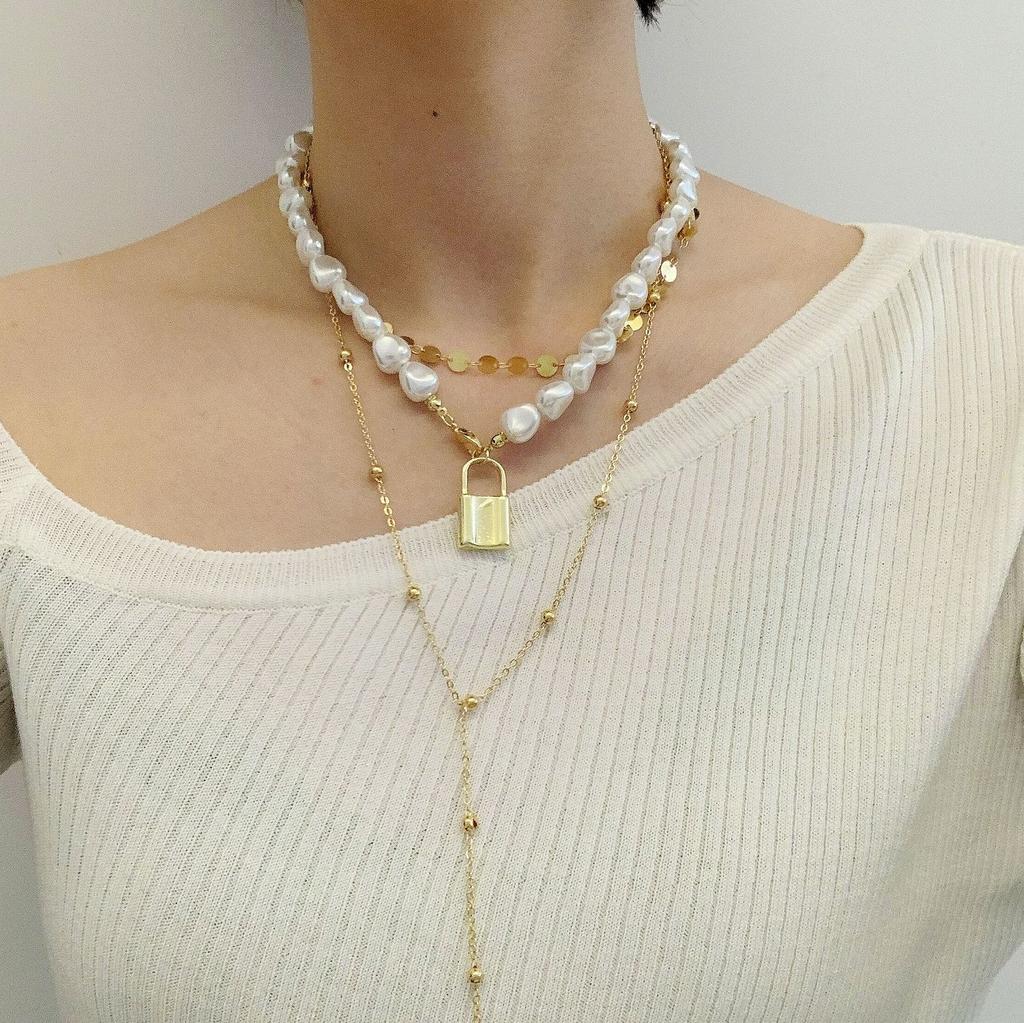 Necklace for Women Bohemian Wind Ins Multi-layer Combination Simple Moon Necklace Women Sweater Chain Beautiful Elegant Necklace for Her