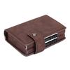 Men RFID Blocking Wallet Aluminium PU Double Box  Up Credit Card Box Case Holder