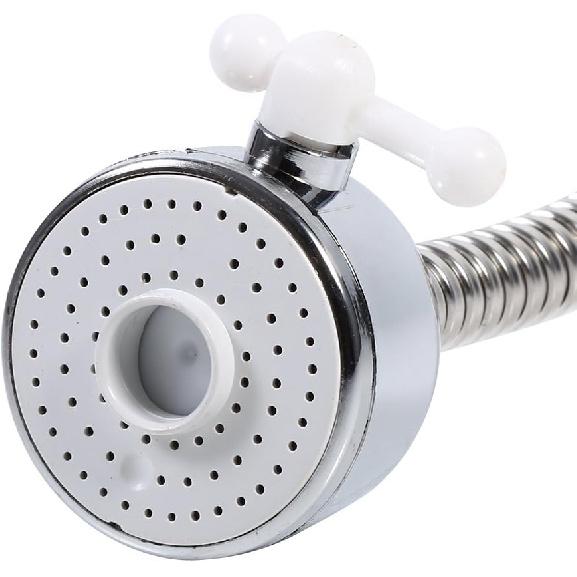 Swivel Faucet Aerator, 360° Rotatable Kitchen Sink Faucet Aerator Swivel Faucet Extender Sprayer Faucet Head No Splash Nozzle Filter Hose Adjustable