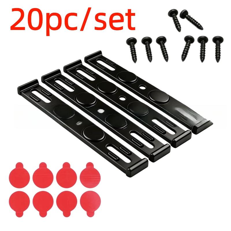 20Pcs License Plate Holder Weather-Proof Frameless License Plate Frame Car Tag Frame For Front And Rear Car Tags Car Accessories