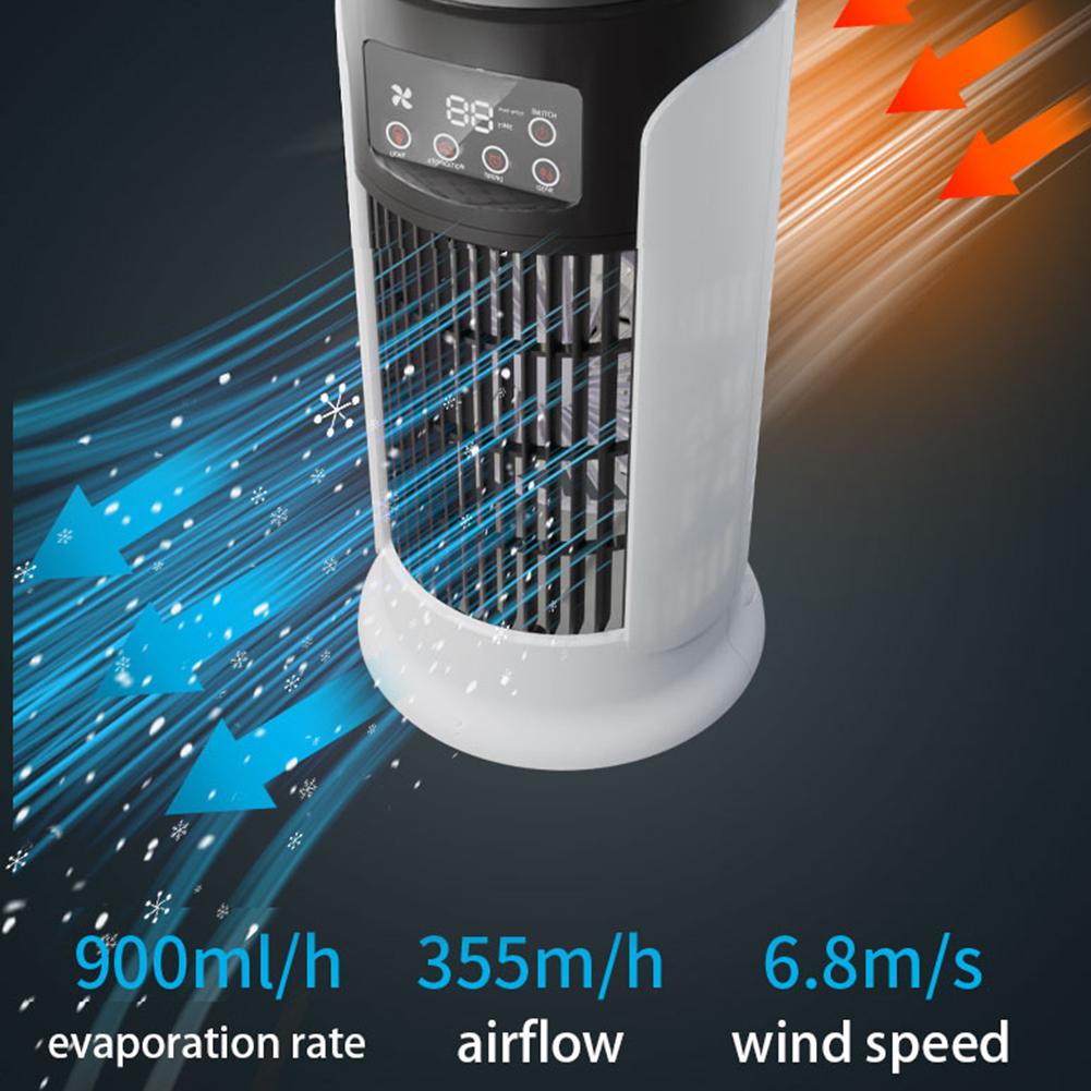3-in 1 Portable Tower Fan Air Conditioning Fan Desktop Fan Mobile Air Conditioning Fan Standing Fan Desktop Fan for Bedroom