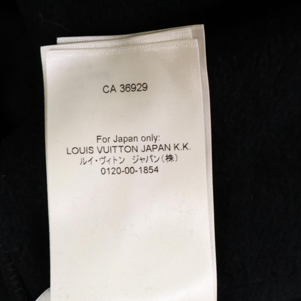 Louis Vuitton [Domestically Authorized/2012 Model] RM221 IHN HMY78W Graphic Logo Pullover Hoodie Tops XL blackUsed
