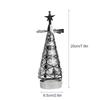 Candle Holder Tree Shaped Revolving Candle Holder for Home Decoration Dinner Ambiance Festival Decor Silver