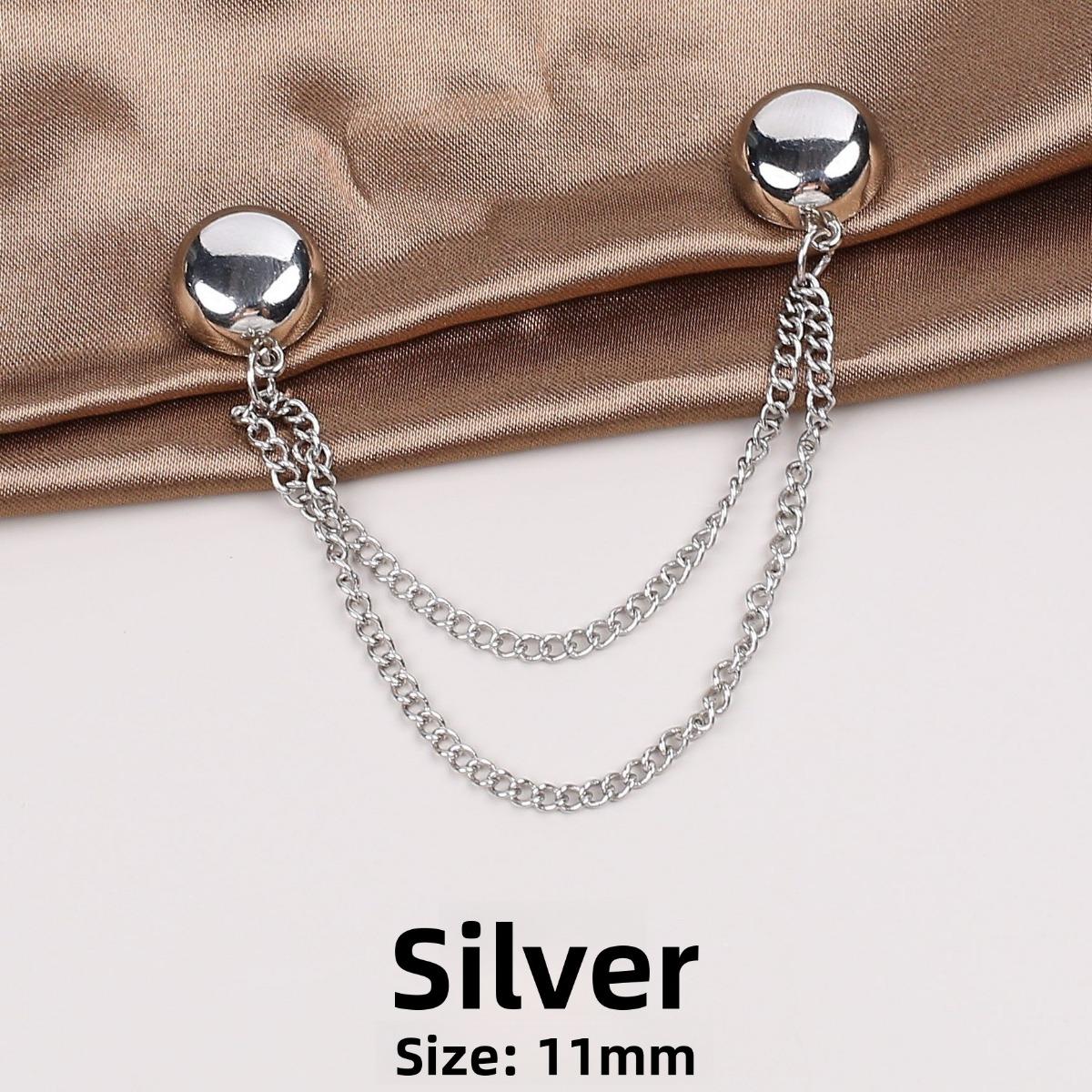 

Цепочка с магнитной застежкой, Застежка для фиксации рукавов, Поясная пряжка, Артефакт для укорачивания футболки, Пряжка для низа джинсов 11MM