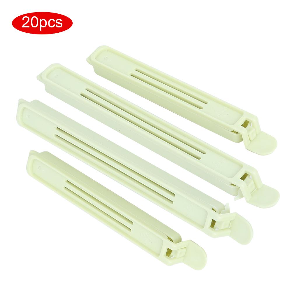 20PCS Portable Food Snack Bag Sealing Clips Clamp for Home Kitchen Storage Sealer ToolGreen