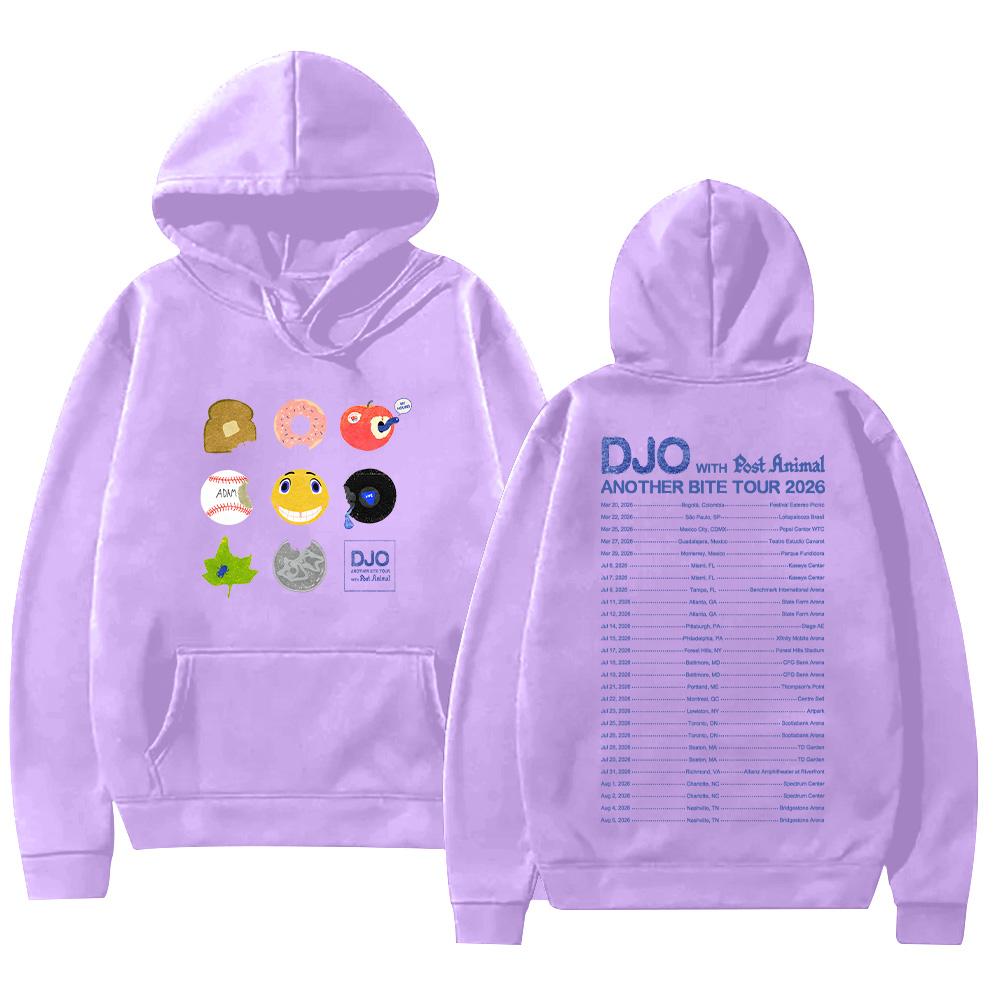 Djo Another Bite Tour 2026 Hoodie Joe Keery The Crux Graphic Clothes Long Sleeve with Hooded High Street Sweatshirt Unisex Hoody