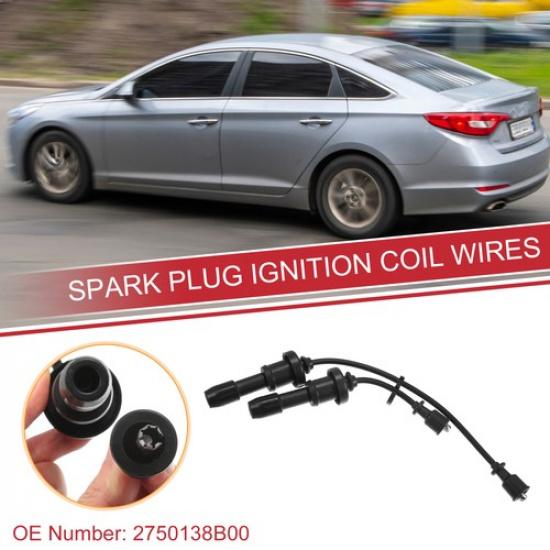 2pcs Spark Plug Wire Ignition Coil Cable No2750138B00 for Hyundai Santa Fe