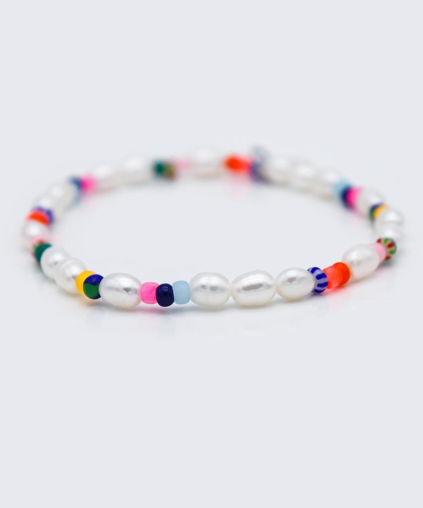 Bonbeau Freshwater Pearl Color Beads Bracelet 4Mm 5Mm