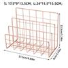 Multicolor Iron Bookshelf 3 Compartments Multi-porpose Book Rack Iron Art Hollow Magazine Organiser Shelf Home Decoration