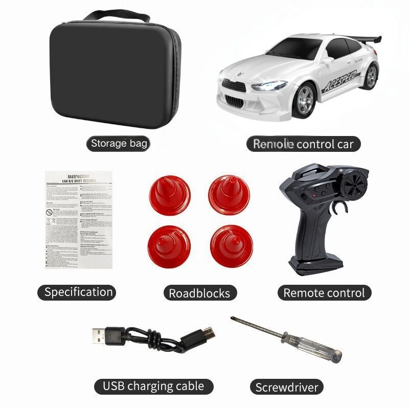 AAXK1 New 4WD 2.4GHZ RC Simulation Mini Drift Car Palm Racing Model Desk Toys 1/64 Scale Remote Control Car Gift for Children Boys.