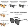 Gm Fashion Retro Square Sunglasses With Uv400 Protection For Casual Outings