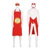 Chicken Pollos Los Cosplay Set Workwear Style Polyester Fabric Yellow Apron Hat
