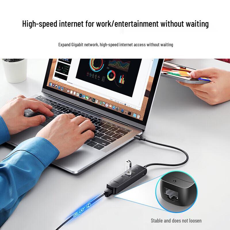 Ugreen CM530 USB 3.0 To Gigabit Ethernet Hub