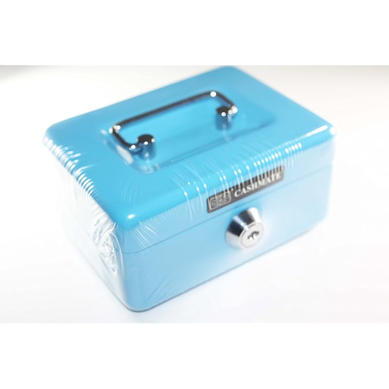 

[SHYH RU] Shu Ryu Metal mini safe with key (sky blue)