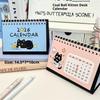 2026 Year Of The Horse Mini Calendars Creative Desk Portable Travel Calendars Cute Cat Pattern Calendar Desktop Decor Ornaments