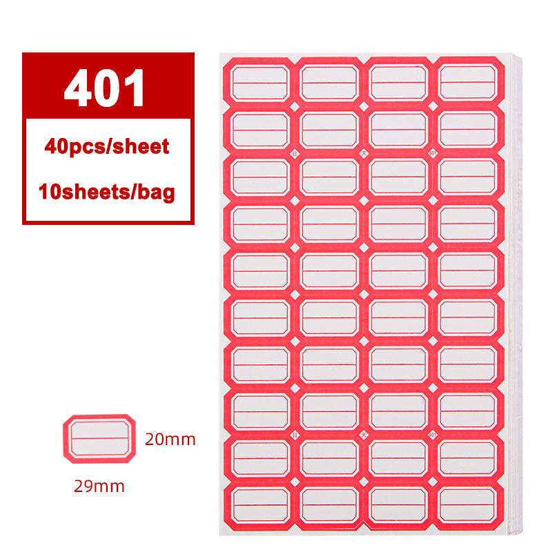 Various Models of Office Self-adhesive Label Paper Oral Paper Self-adhesive Label Stickers Handwritten Price Paper Name Stickers