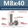 Yigu Yigu 304 Stainless Steel Reverse Thread Knurled Hex Socket Cup Head M6-M12 Screws