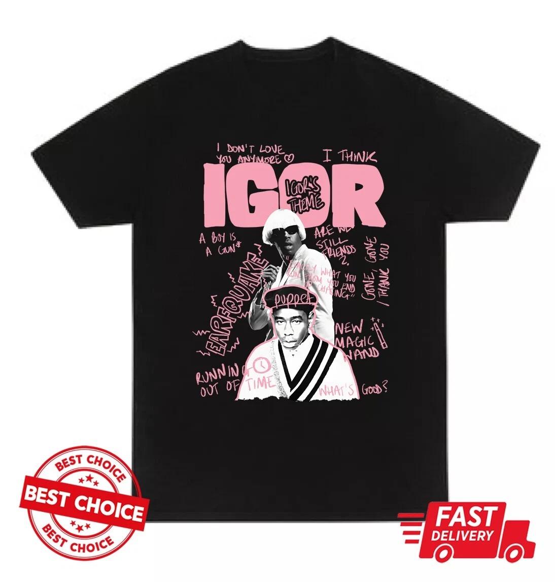 

Tyler The Creator Igor Unisex Black T-Shirt, Igor Album Shirt 2XL