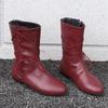 Women's Flat-bottomed Short Boots Autumn and Winter New Comfortable Large-size Casual Short Boots