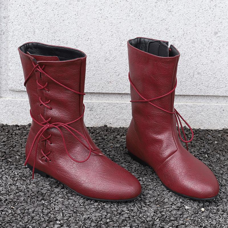 Women's Flat-bottomed Short Boots Autumn and Winter New Comfortable Large-size Casual Short Boots