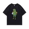Funny Frog Pepe Swimming In Shorts Graphic T-shirt Unisex Women Casual Loose Crewneck T Shirts Male High Quality Oversized Tshirt