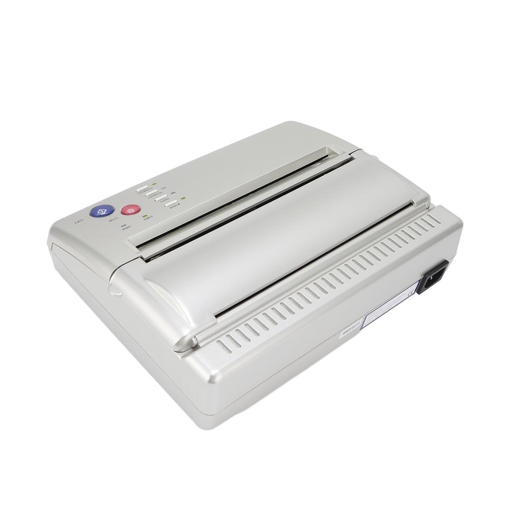 Tattoo-Schablonen-Transfermaschine, Thermo-Tattoo-Muster-Kopierdrucker für Tätowierer, Silber, 100‑