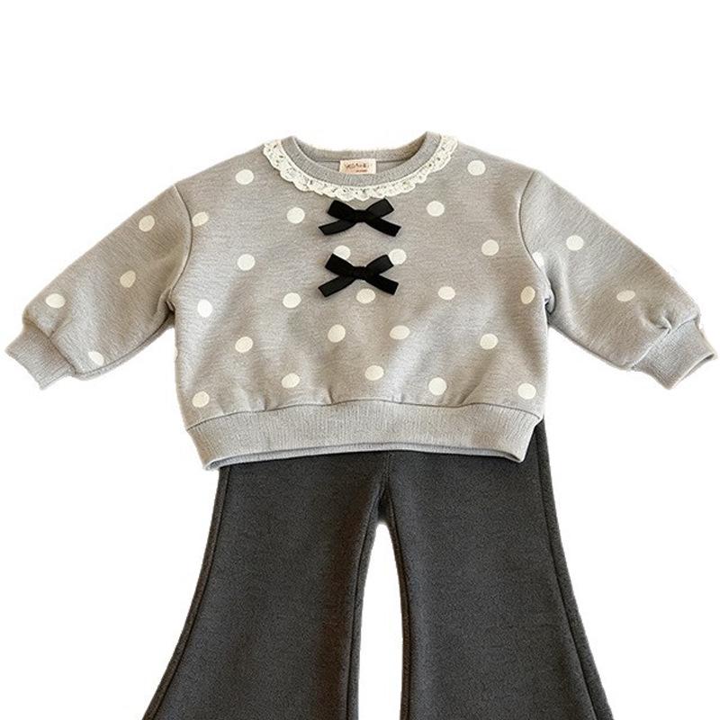 Girls' 2025 Korean Style Spring/Autumn Casual Hoodie Two-Piece Set