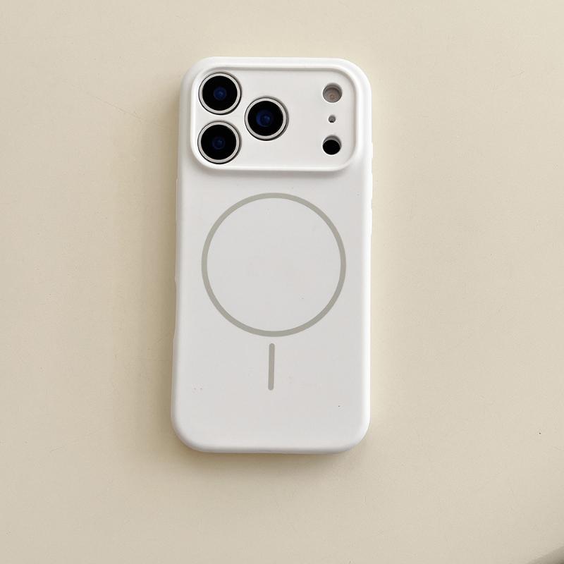 For Magsafe Magnetic Wireless Charging Solid Color Silicone Phone Case For iPhone 17 Pro Max/17/17 Pro Air Bumper Back Cover