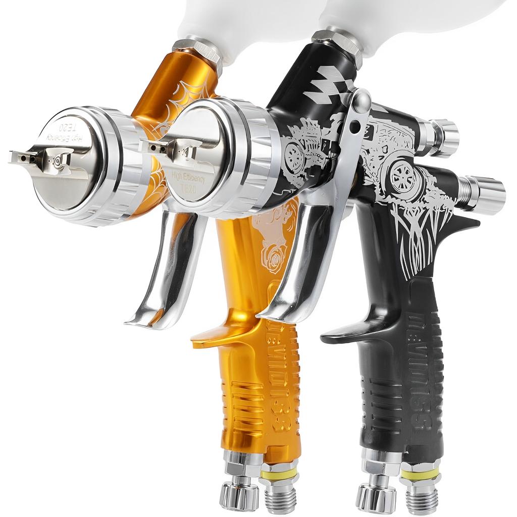 DEVIDISS GTE Pro TE20 Lite HVLP Spray Gun 1.3mm Nozzle Tip Professional Fine Finish Effect for All Automotive Paints