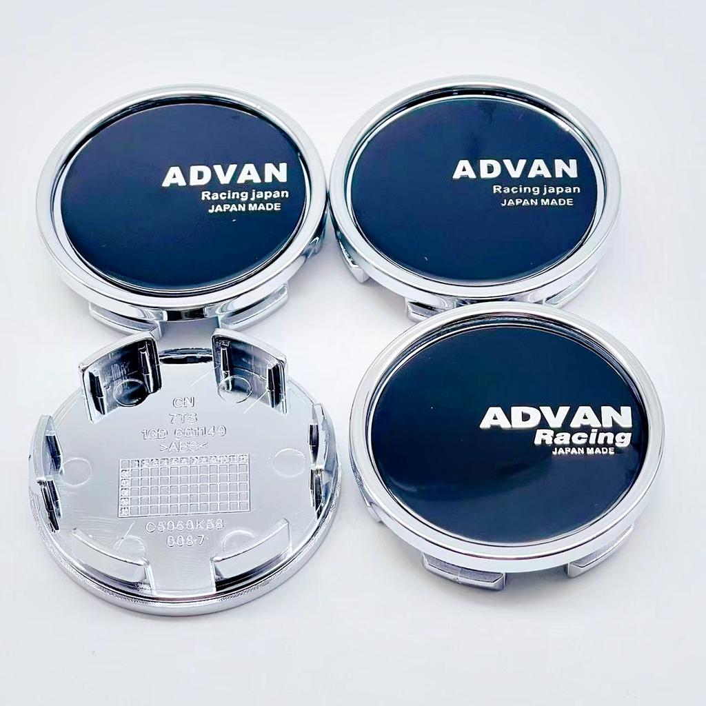4PCS/Lot High Quality 58MM Car Wheel Center Hub Caps for ADVAN Racing WHEEL Emblem Logo Car Styling Accessories
