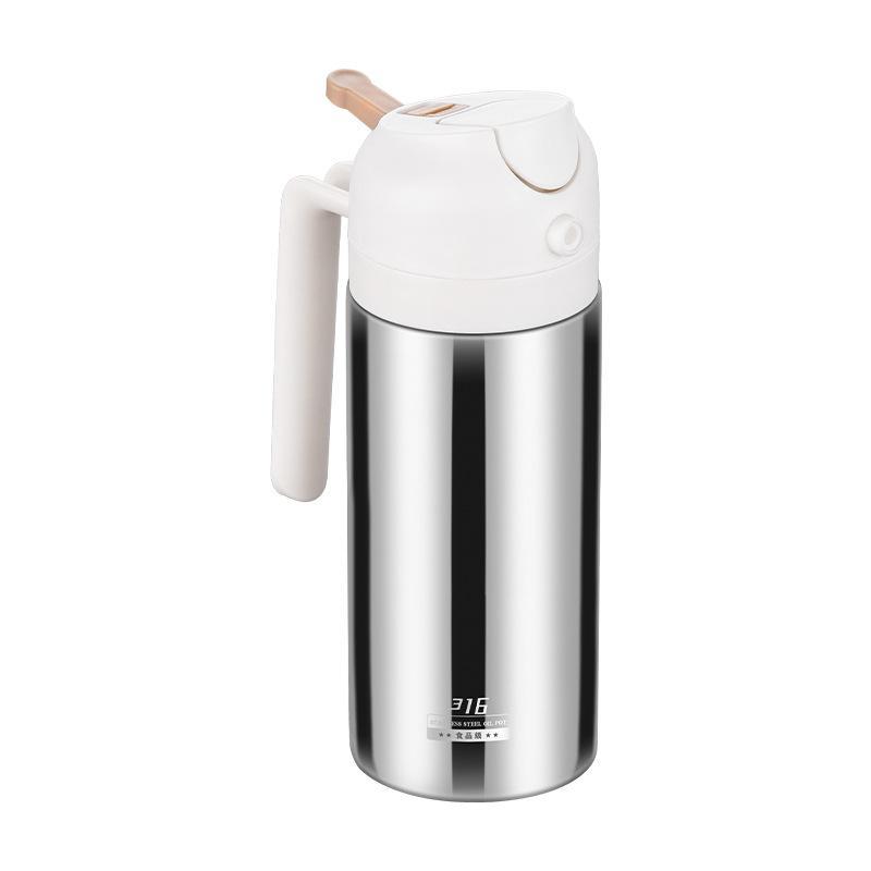 Two-in-One Oil Dispenser, Stainless Steel Oil Spray Bottle, Can Be Refilled With Portable Sprayer, Suitable For Baking, Cooking